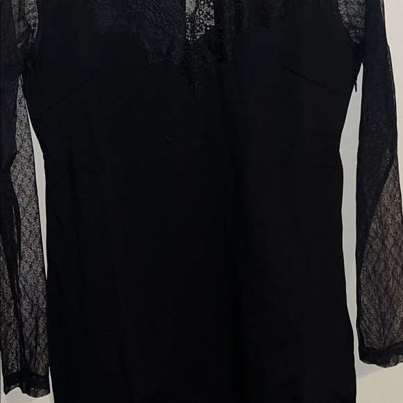 Mystree Black Sheer Lace Dress Women’s Medium Floral . NWT Spring & Summer Dress - Picture 4 of 6
